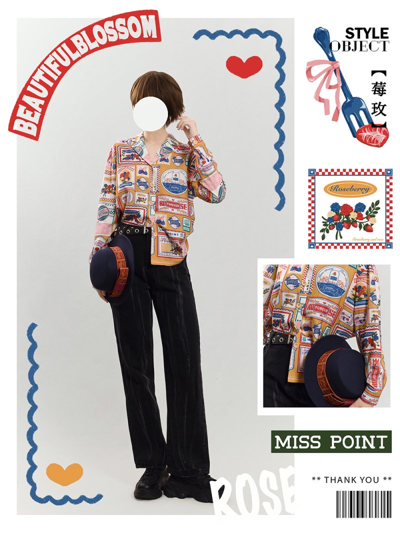 【取り寄せ】ROSEBERRY ブラウス(タイプ2)【Miss Point】