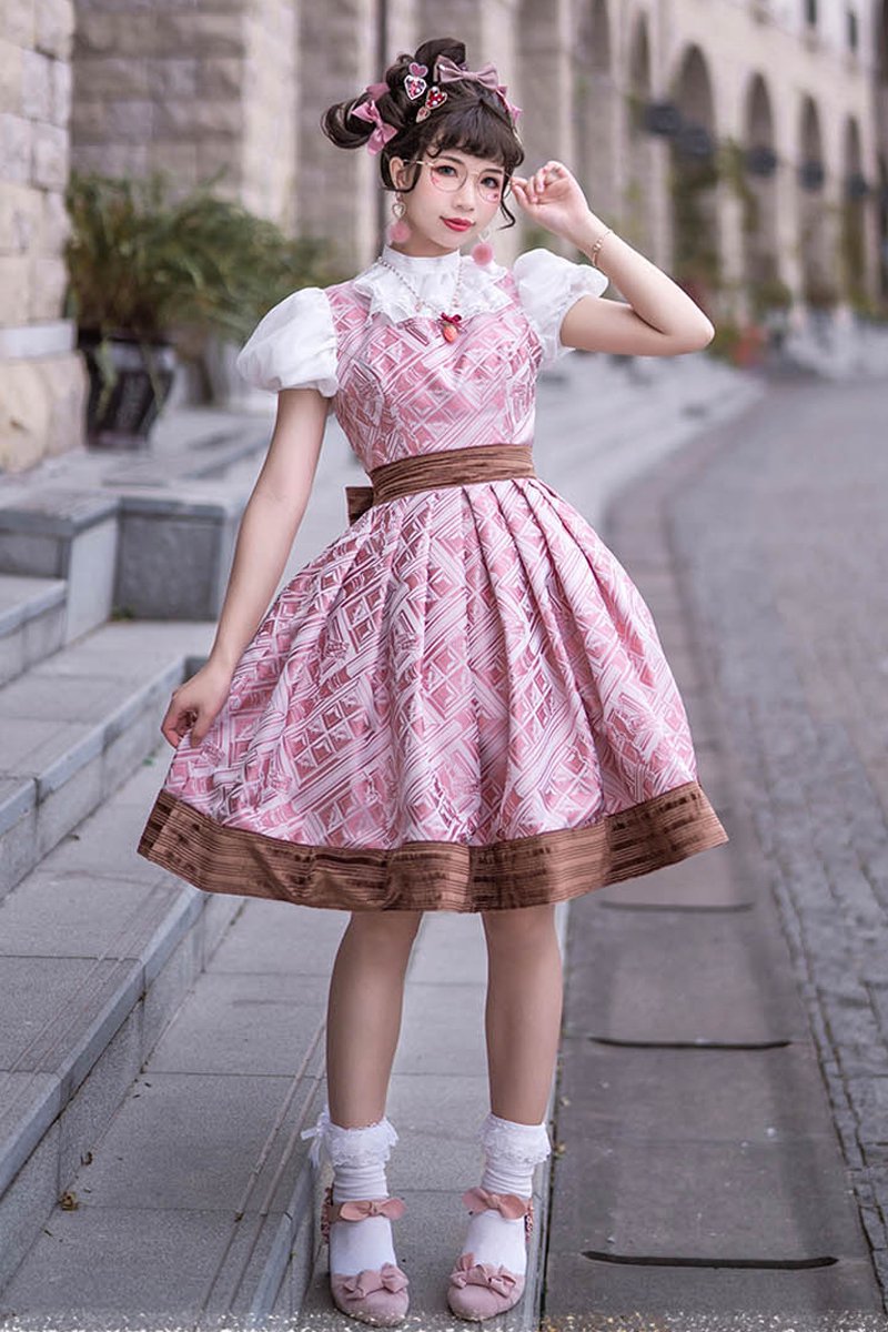 【受注終了/2023年6-8月発送予定】"Chooocolate"ジャンパースカート(タイプ1)【PINK UP】