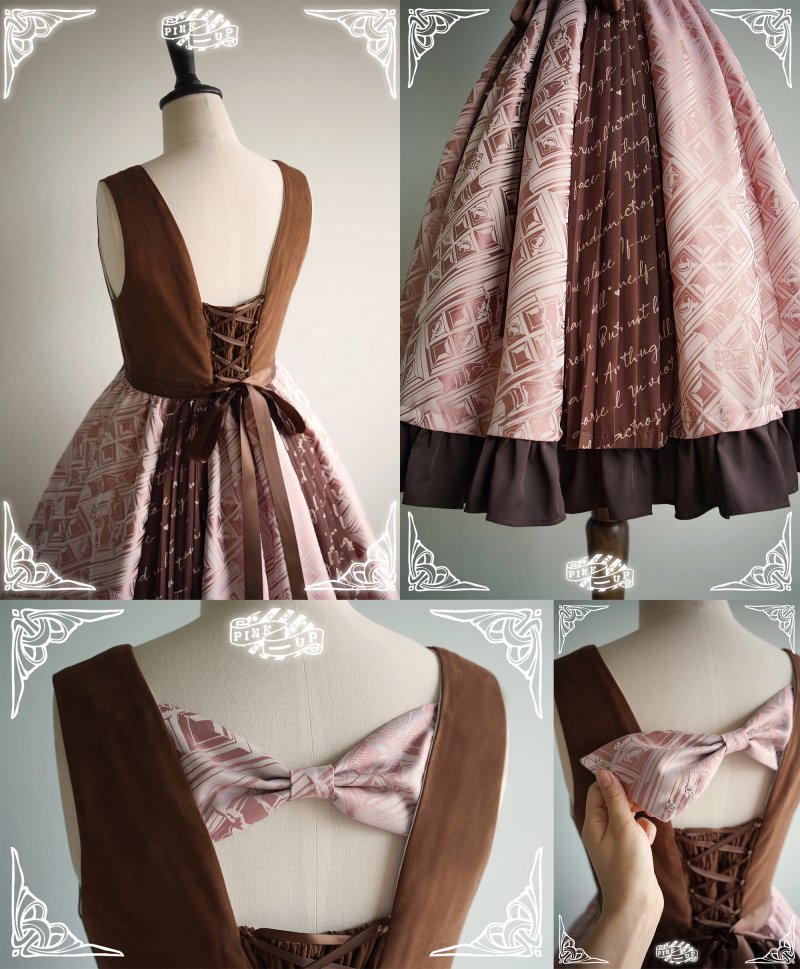 【受注終了/2023年6-8月発送予定】"Chooocolate"ジャンパースカート(タイプ2)【PINK UP】