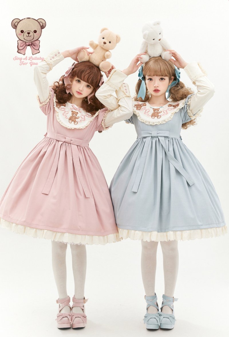 【受注終了/2023年10-12月発送予定】Pillow Bear ワンピース(タイプ1)【Lullaby】