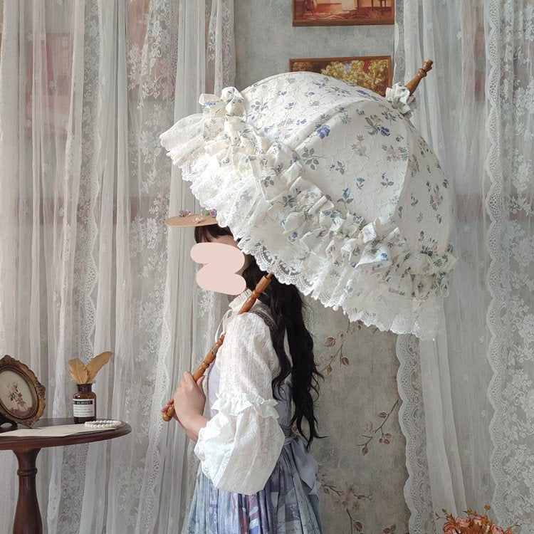 【受注予約~7/2】Rococo Flower 日傘【Beverly Riverside】