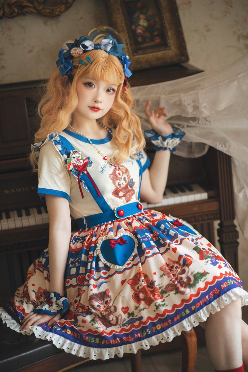 【受注予約~7/6】Summer Special サスペンダースカート【Miss Point】