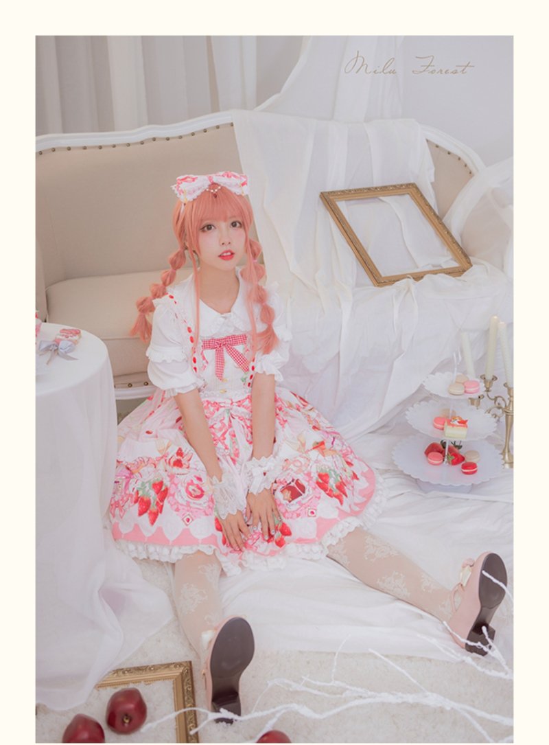 【取り寄せ】Strawberry Fes ジャンパースカート【Milu Forest】