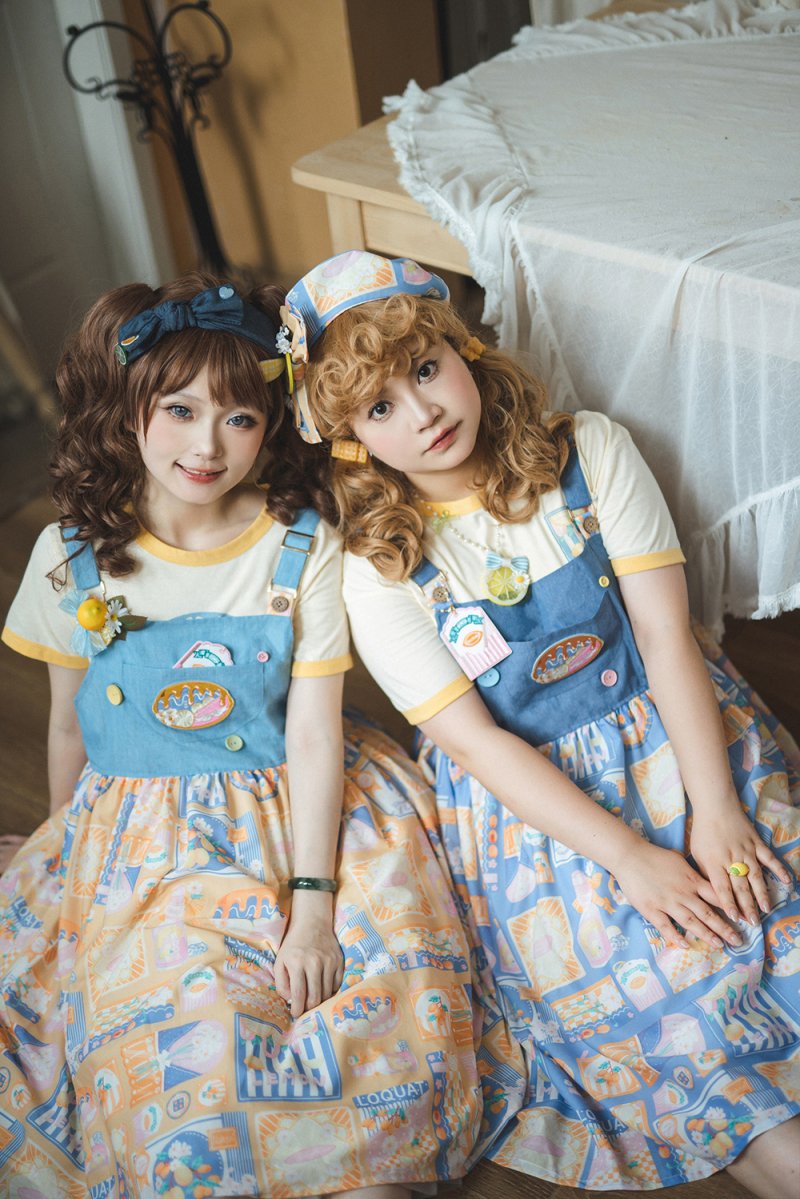 【受注終了/2023年11-2024年1月発送予定】Lemon&Cosmos サロペット【Miss Point】