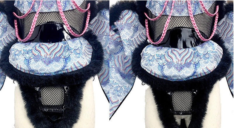 和風うさぎ リバーシブルセットアップ【Red Thorns】