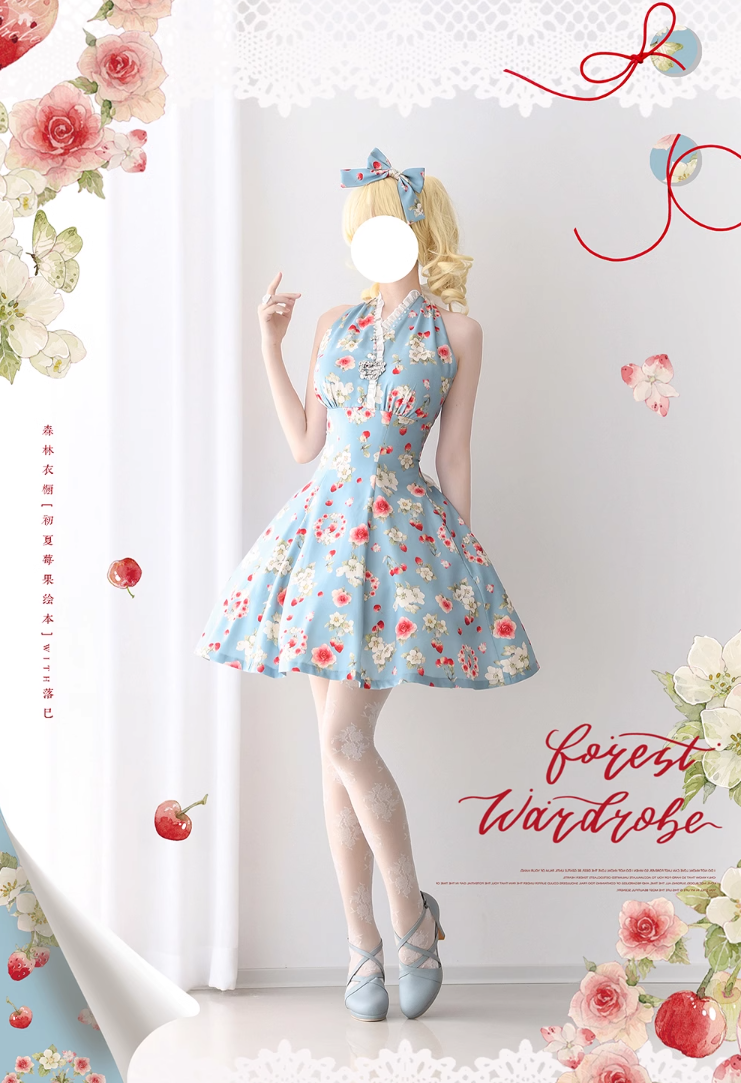 Early Summer Berry Picture Book ワンピース(タイプ2)【Forest Wardrobe】