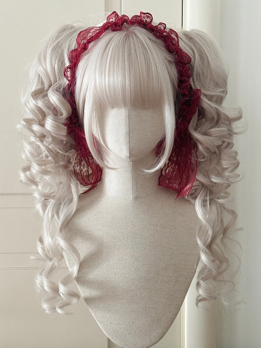 Poison Queen ツインテールウィッグ( シルバー)【DCOUCOU】