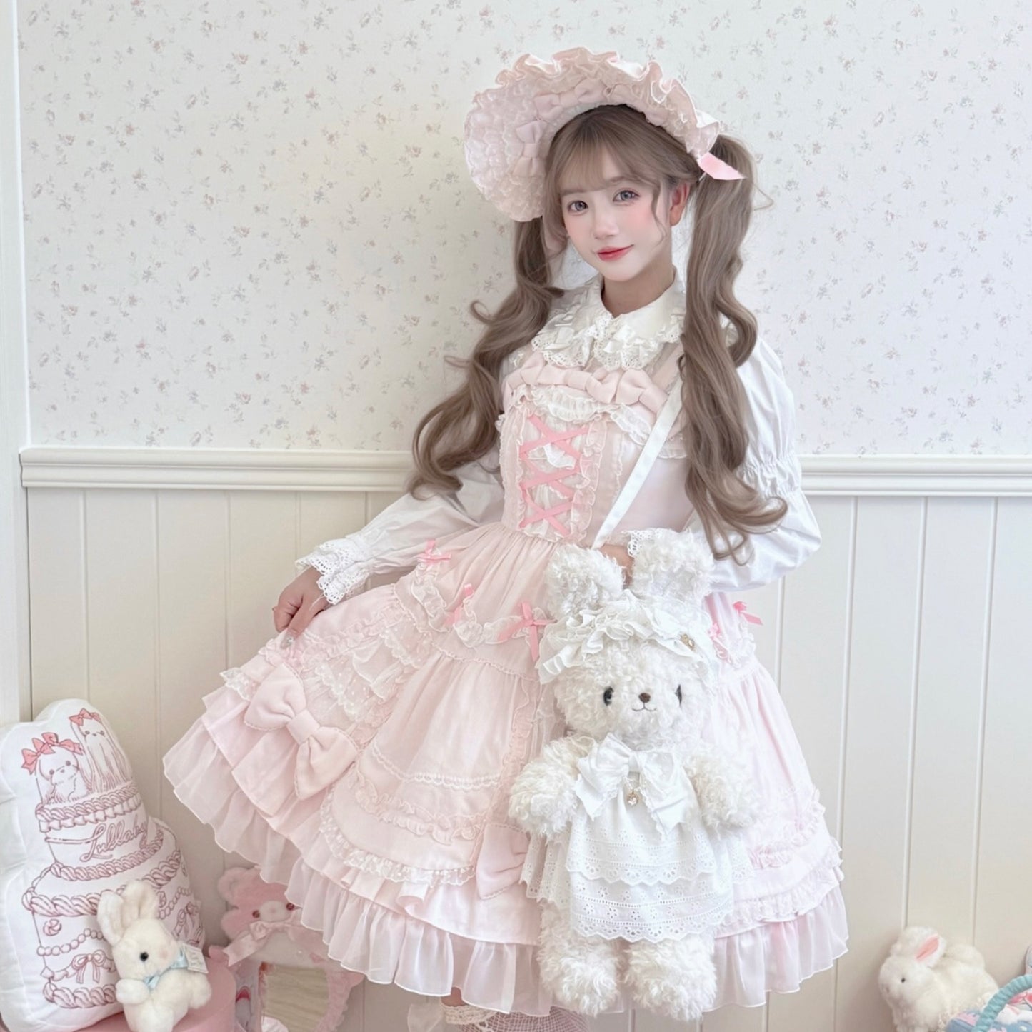 【受注予約~11/13】Rabbit Puff ぬいぐるみバッグ【Sheep Puff】