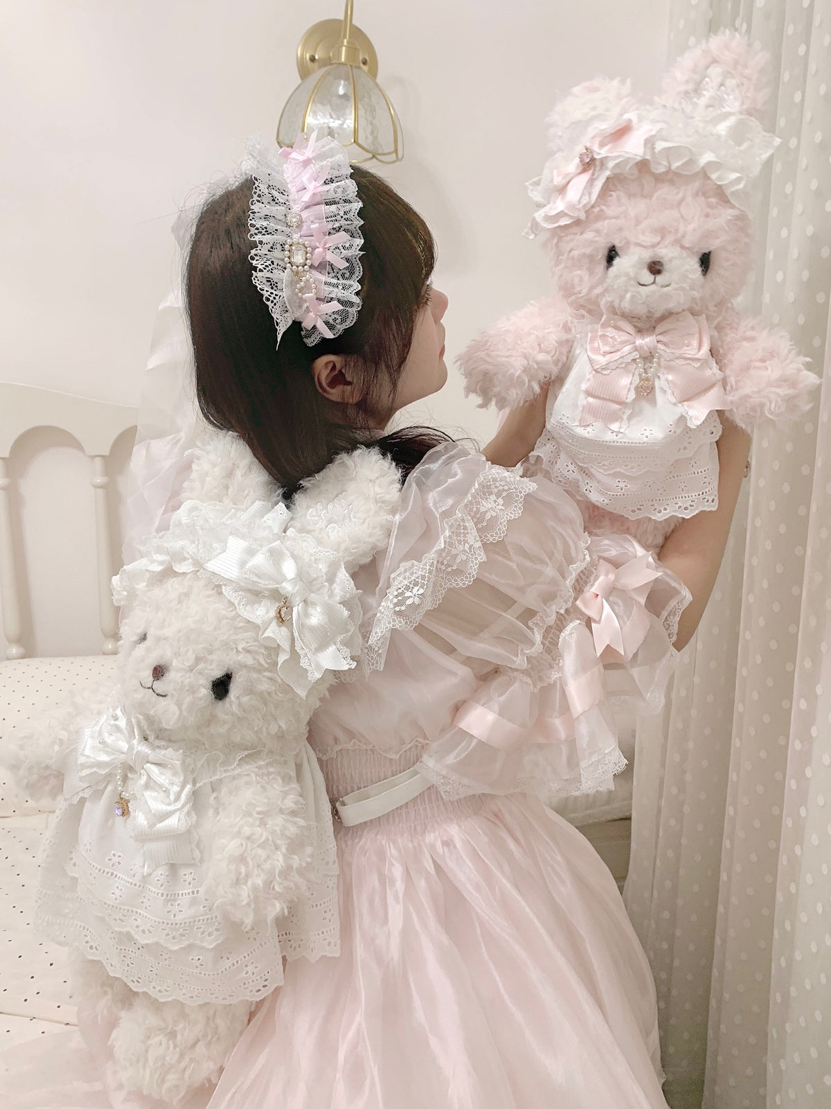 【受注予約~11/13】Rabbit Puff ぬいぐるみバッグ【Sheep Puff】