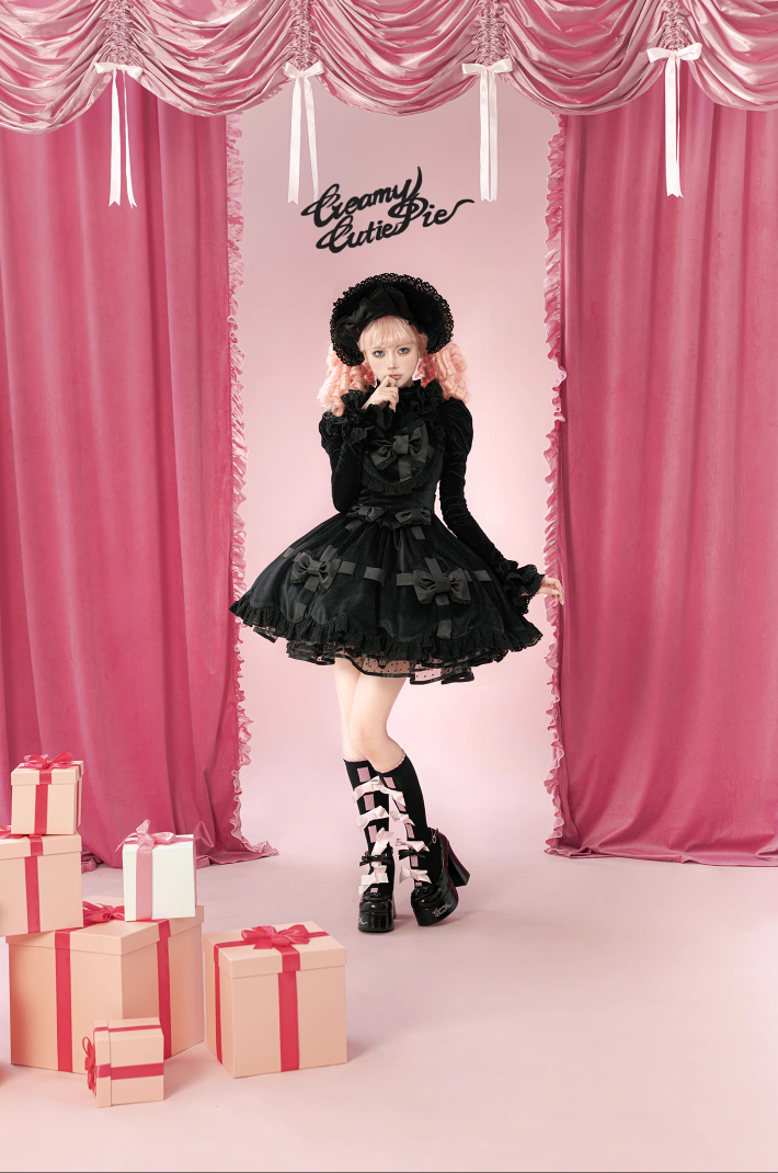 【受注予約~2/22】Gift Box ジャンパースカート【CreamyCutiePie】