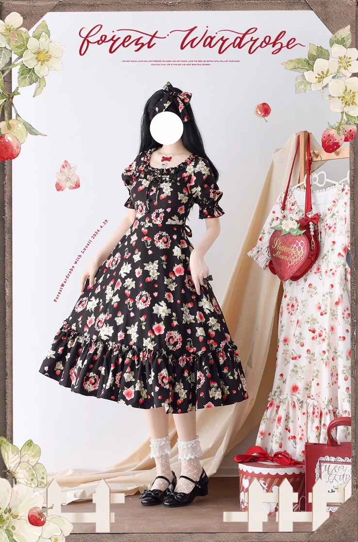 Early Summer Berry Picture Book ワンピース(タイプ1)【Forest Wardrobe】