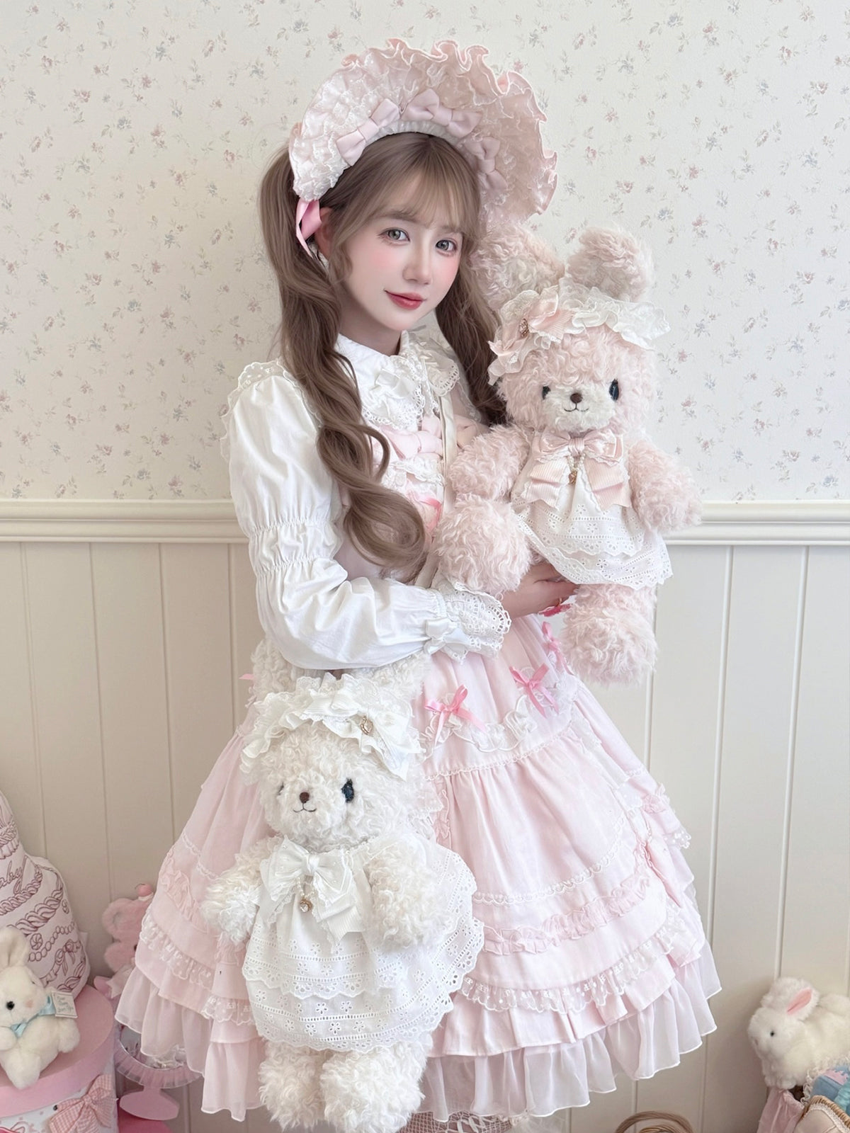 【受注予約~11/13】Rabbit Puff ぬいぐるみバッグ【Sheep Puff】