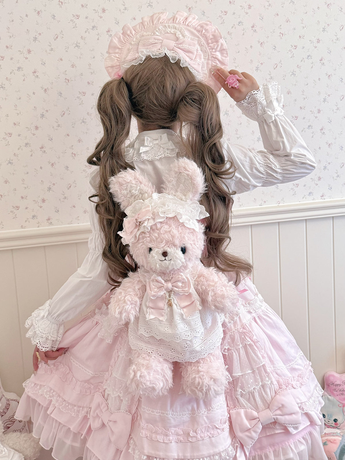 【受注予約~11/13】Rabbit Puff ぬいぐるみバッグ【Sheep Puff】