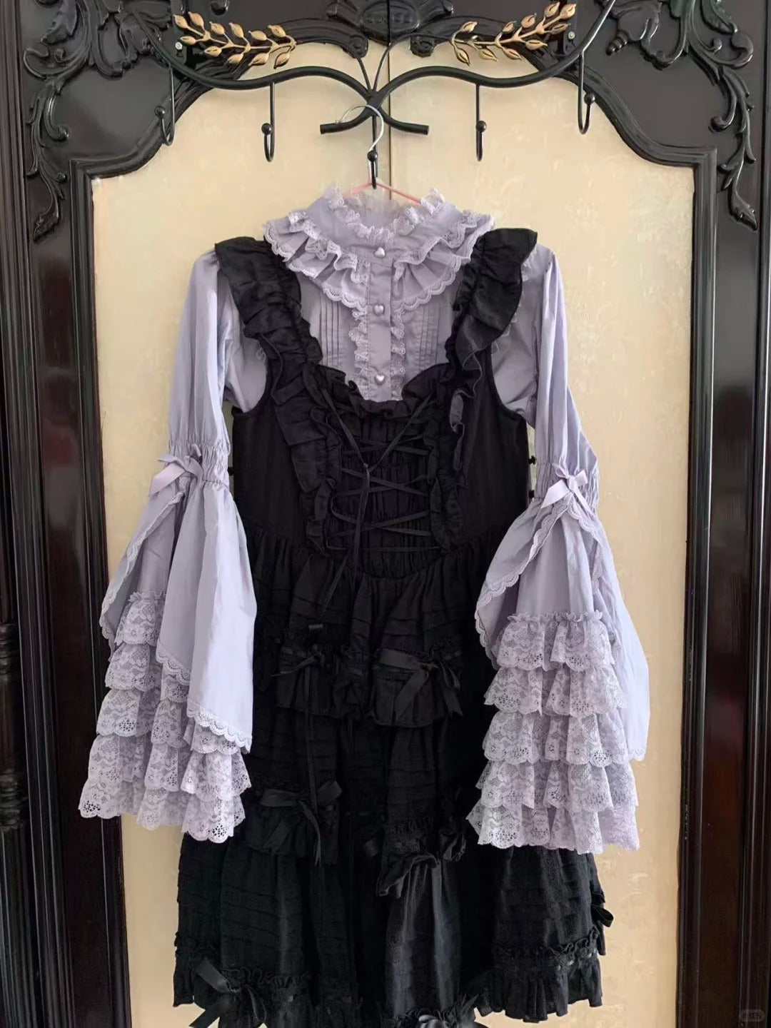 Lilia 姫袖ブラウス(パープル)【梅子】