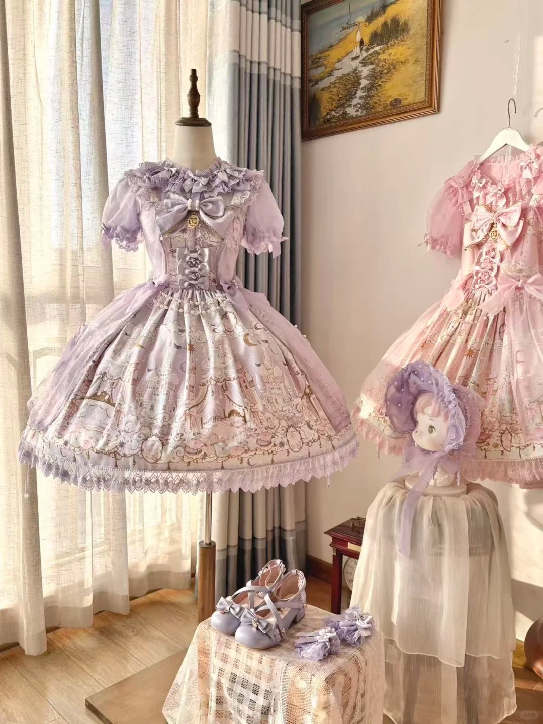 【受注予約~2/25】Romantic Castle ジャンパースカート・ブラウス【WhiteBird】