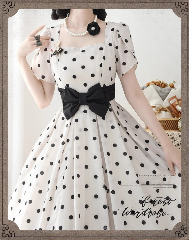 Afternoon Forest スクエアネックワンピース【Forest Wardrobe】 – Epetice