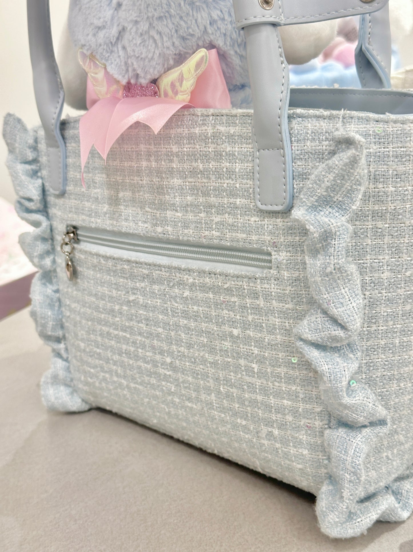 Rabbit Bud ツイードバッグ【Sheep Puff】