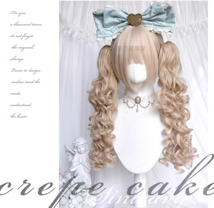 ツインテール縦ロールウィッグ(顔サイドロールなし/43cm)【SINWAVY】