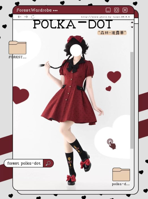 Wald-POLKA-DOT-Kleid [Forest Wardrobe]