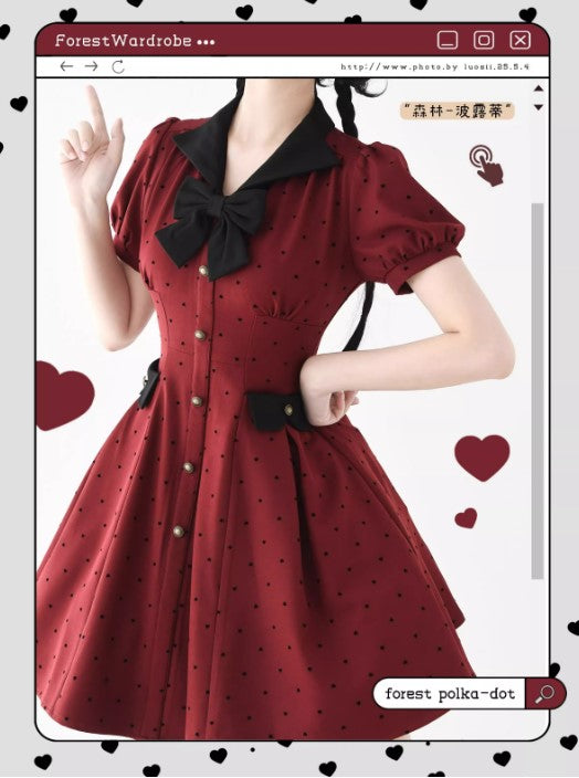 Wald-POLKA-DOT-Kleid [Forest Wardrobe]