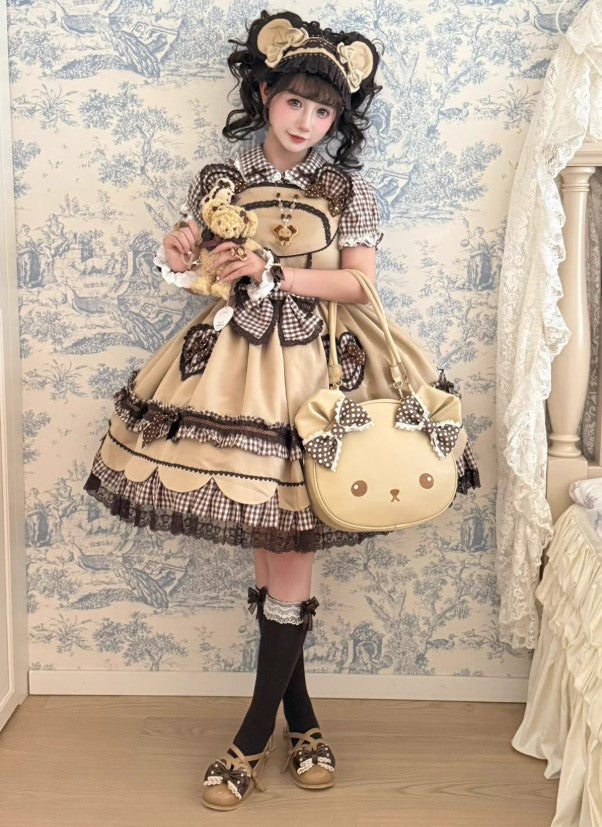 【受注予約~8/31】リボンくまちゃんバッグ【Sheep Puff】