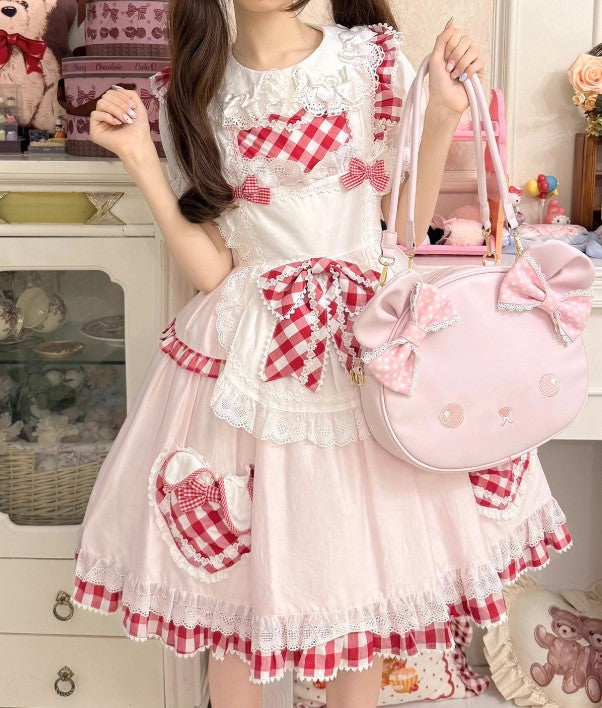 【受注予約~8/31】リボンくまちゃんバッグ【Sheep Puff】