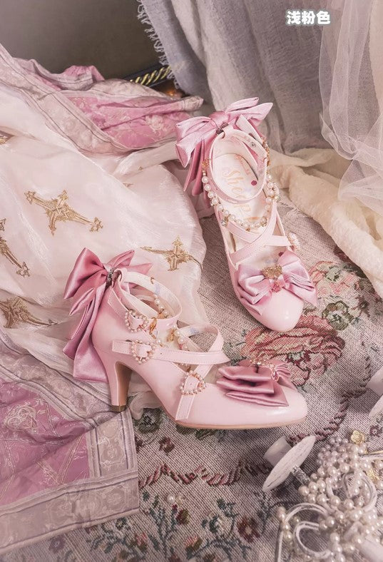 魔女の鍵 クロスストラップシューズ【Sheep Puff】