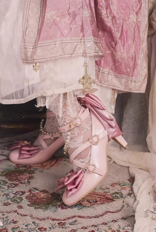 魔女の鍵 クロスストラップシューズ【Sheep Puff】