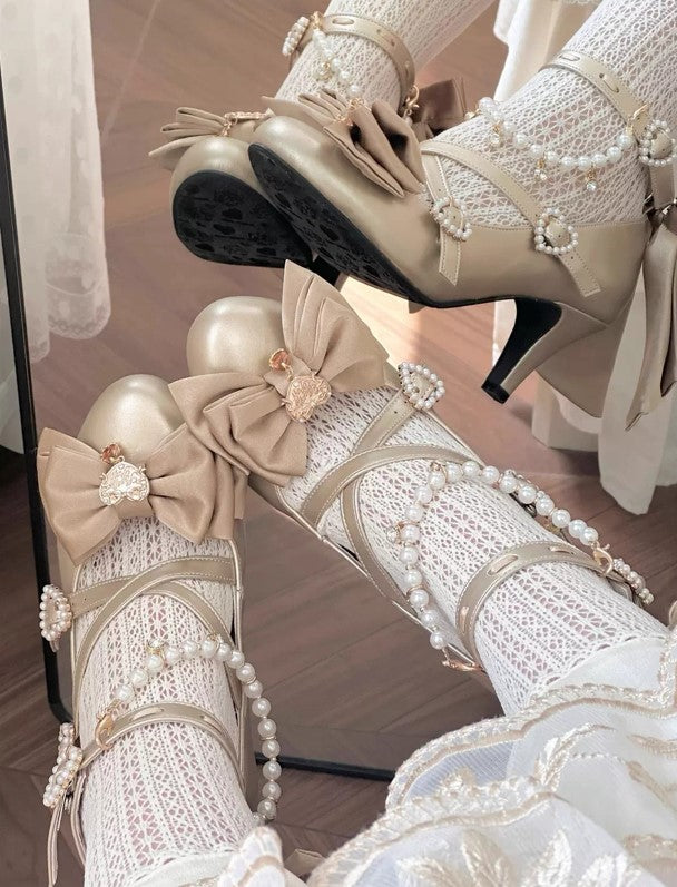 魔女の鍵 クロスストラップシューズ【Sheep Puff】