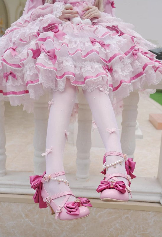 魔女の鍵 クロスストラップシューズ【Sheep Puff】