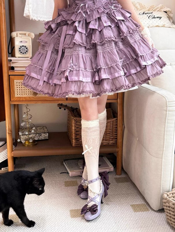 魔女の鍵 クロスストラップシューズ【Sheep Puff】