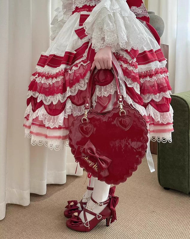 魔女の鍵 クロスストラップシューズ【Sheep Puff】