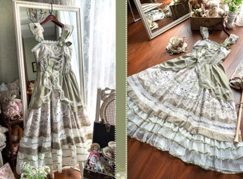 Tea Cup Rabbit ジャンパースカートセット【Melonshow】