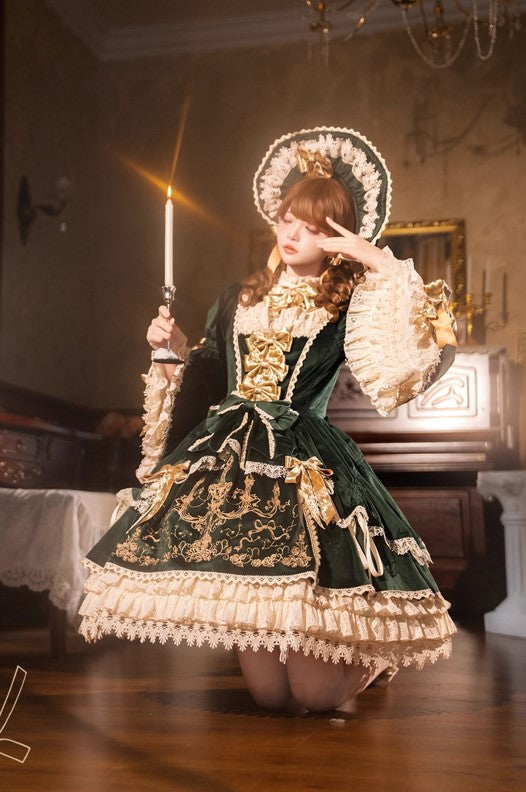 【受注予約~8/27】Candle Doll ワンピース【Bramble Rose】