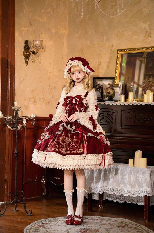 【受注予約~9/16】Candle Doll ジャンパースカート【Bramble Rose】