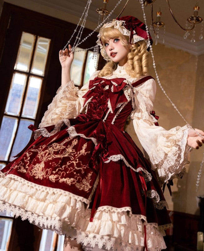 【受注予約~9/16】Candle Doll ジャンパースカート【Bramble Rose】