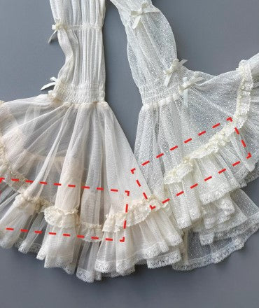 【受注予約~9/11】Angel Flower Wall インナーブラウス【iris de nuit】