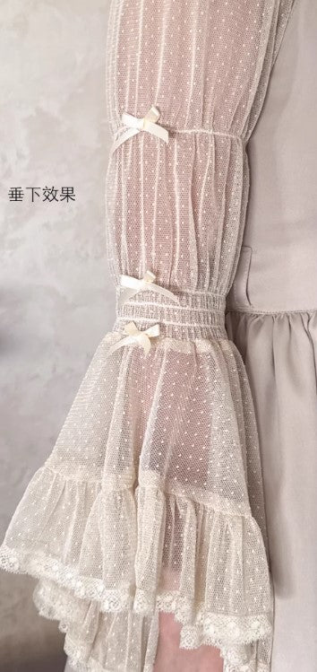 【受注予約~9/11】Angel Flower Wall インナーブラウス【iris de nuit】