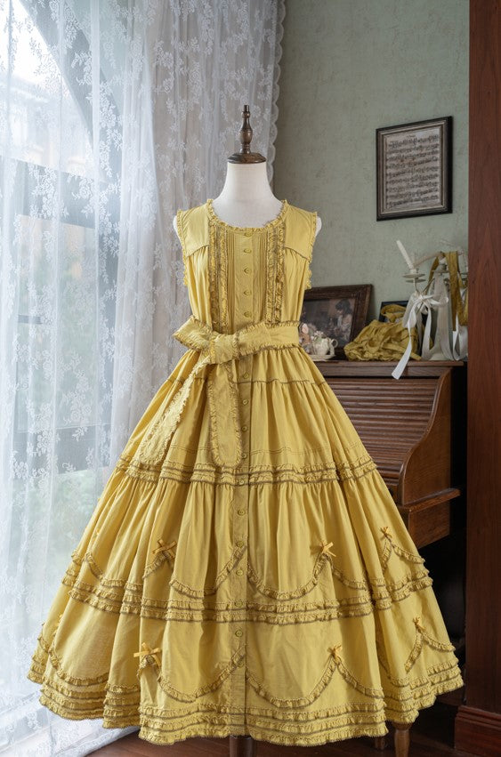 【受注予約~9/24】Warm Sun Palette ジャンパースカート(タイプ1) ノーマル丈【暖屿洋装】