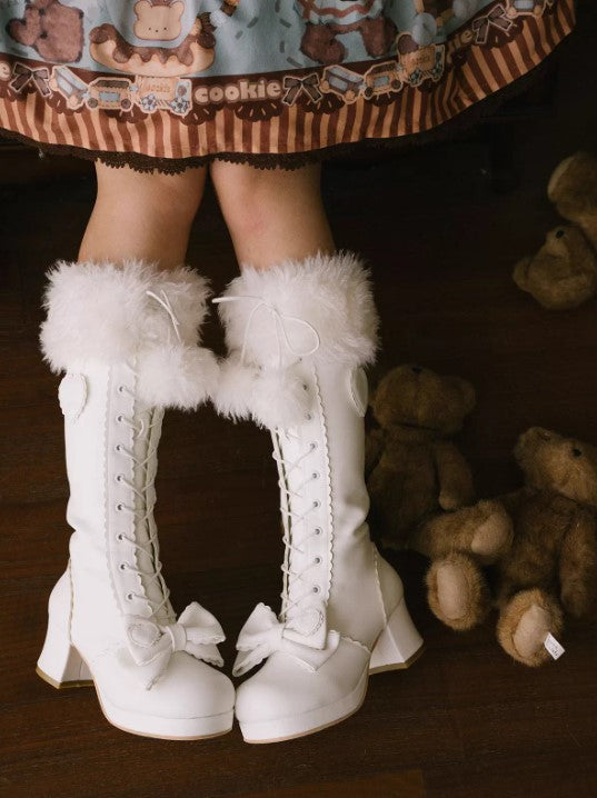 Puppet Doll ロングブーツ【Sheep Puff】 – Epetice