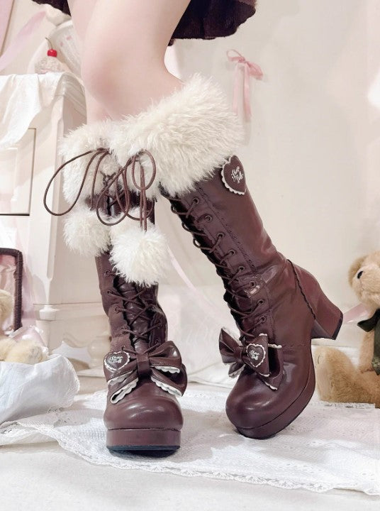 【受注予約~10/23】Puppet Doll ロングブーツ【Sheep Puff】