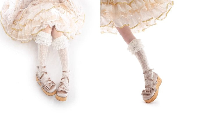 【受注予約~11/3】Muffin Tower 木底ストラップシューズ(ベルベットver.)【MODO】