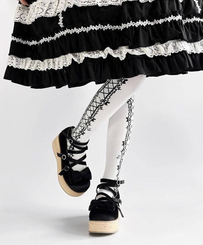 【受注予約~11/3】Muffin Tower 木底ストラップシューズ(ベルベットver.)【MODO】