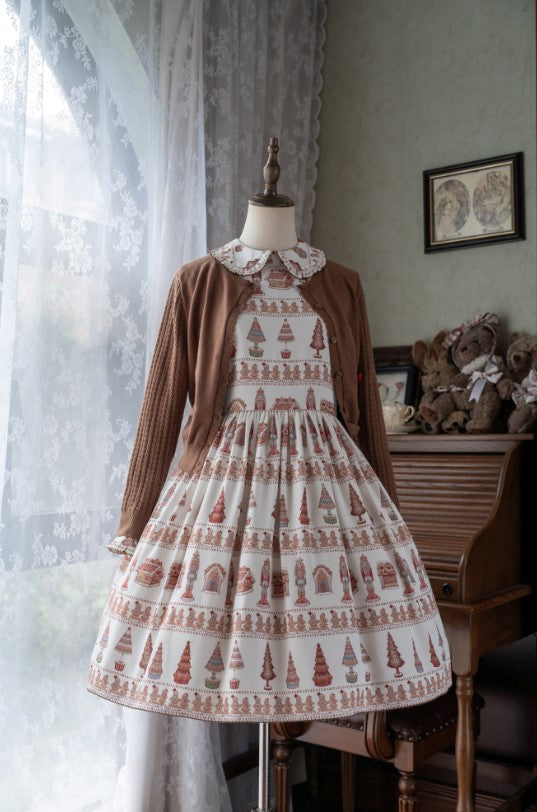 【受注予約~11/6】Gingerbread Kingdom カーディガン・スカート【JulieParfait】