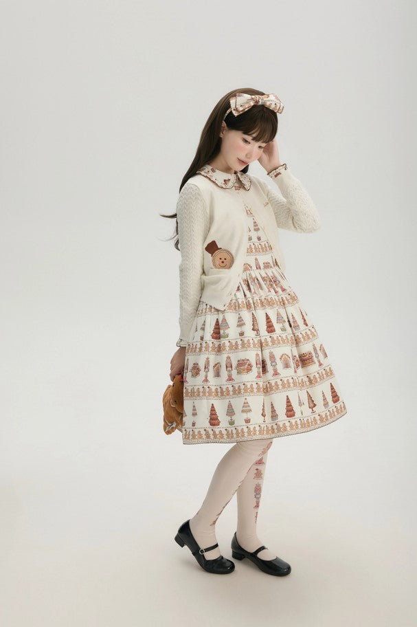 【受注予約~11/6】Gingerbread Kingdom カーディガン・スカート【JulieParfait】