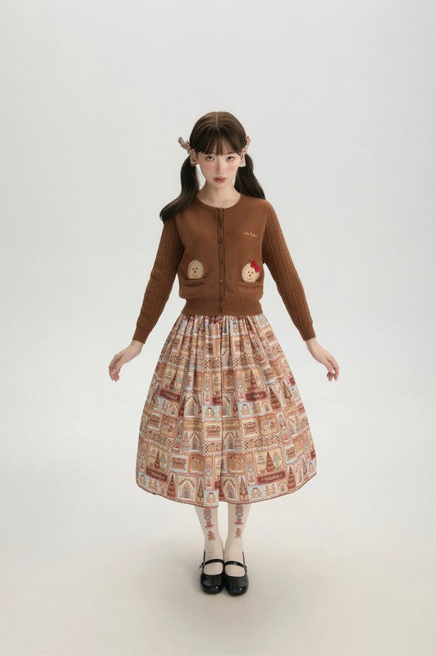 【受注予約~11/6】Gingerbread Kingdom カーディガン・スカート【JulieParfait】