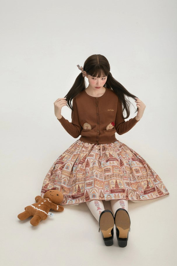 【受注予約~11/6】Gingerbread Kingdom カーディガン・スカート【JulieParfait】