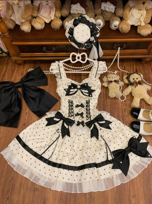 【受注予約~11/26】Dot Gift ジャンパースカート【兔果芋園】