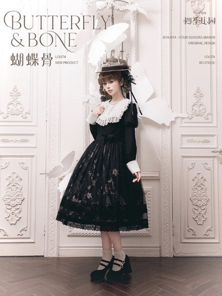 【受注予約~11/20】Butterfly Bone 2.0 ワンピース・ジャンパースカート【NyaNya】