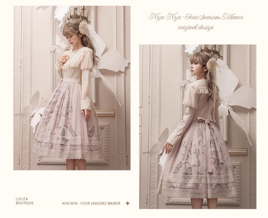 【受注予約~11/20】Butterfly Bone 2.0 ワンピース・ジャンパースカート【NyaNya】